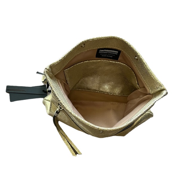 Last 1 ⛔️ Gianni Chiarini Cherry Leather Foldover Clutch Bag - Picture 8 of 15